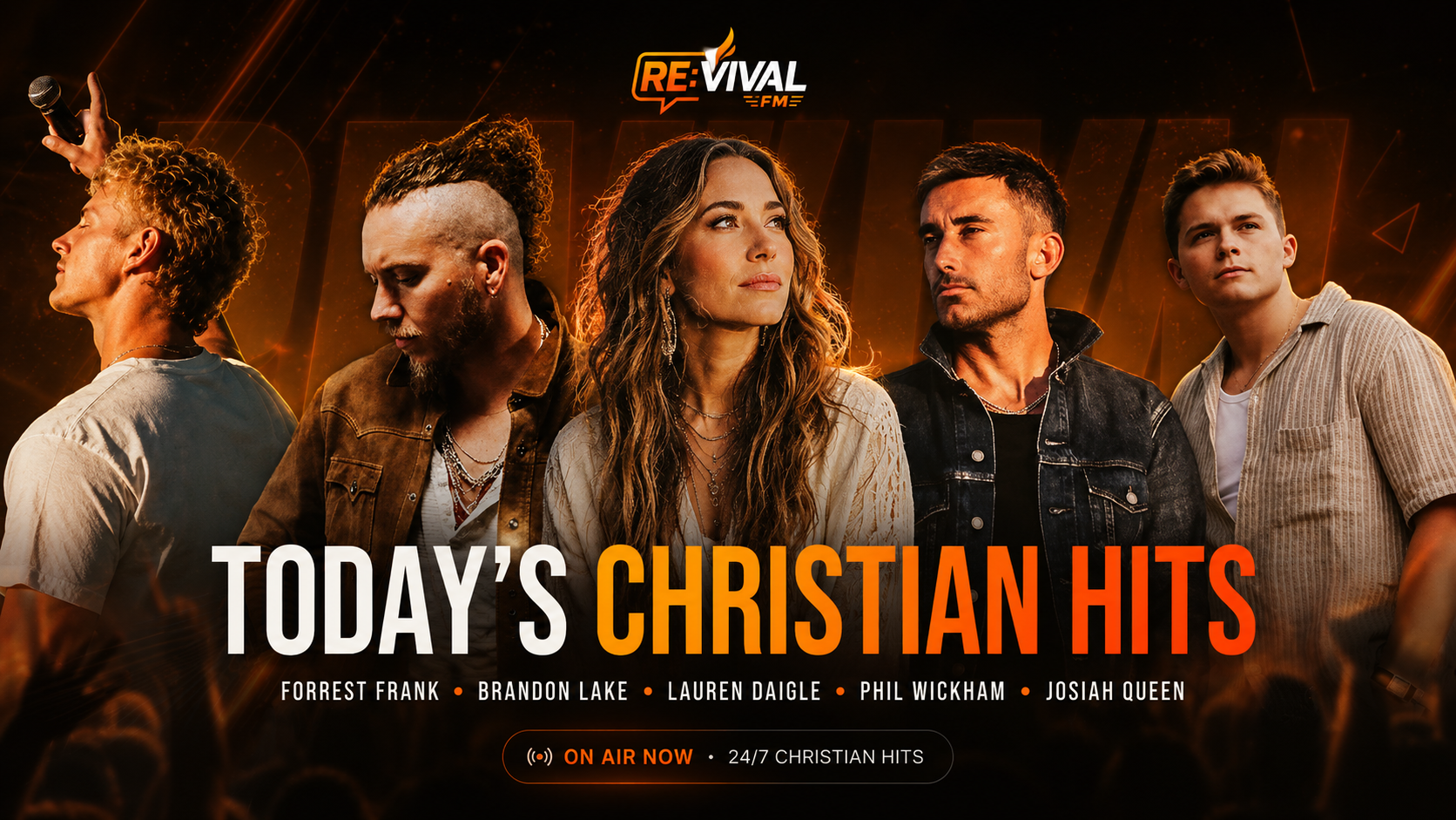 Today's Christian Hits — Forrest Frank, Brandon Lake, Lauren Daigle, Phil Wickham, Josiah Queen